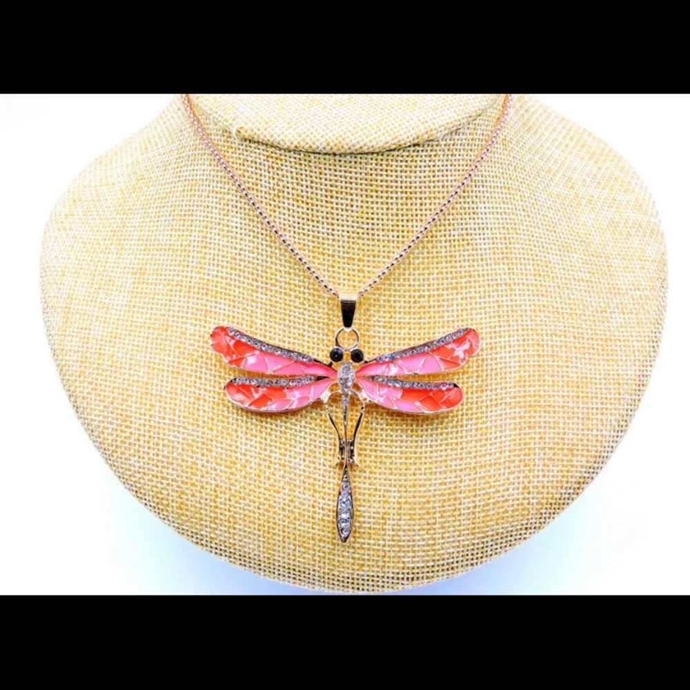 BETSEY JOHNSON~ DragonFLY Necklace - Picture 6 of 7